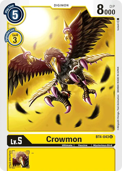 Crowmon &mdash; Digimon Card Game card