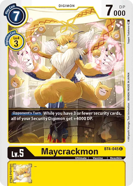 Maycrackmon &mdash; Digimon Card Game card