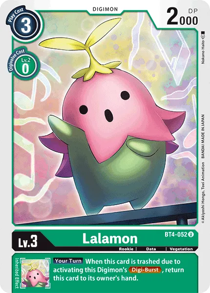 Lalamon &mdash; Digimon Card Game card