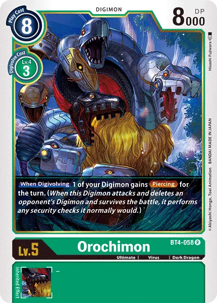 Orochimon &mdash; Digimon Card Game card