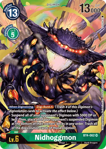 Nidhoggmon &mdash; Digimon Card Game card