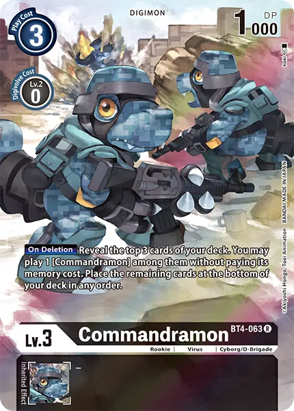 Commandramon &mdash; Digimon Card Game card