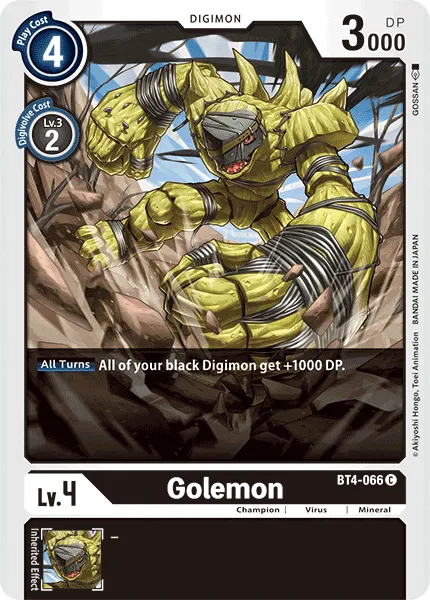 Golemon &mdash; Digimon Card Game card
