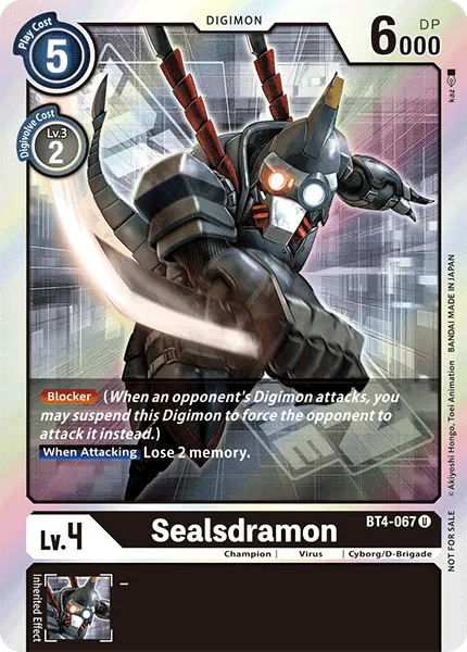 Sealsdramon &mdash; Digimon Card Game card
