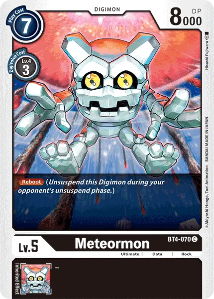 Meteormon &mdash; Digimon Card Game card