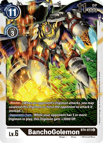 BanchoGolemon &mdash; Digimon Card Game card