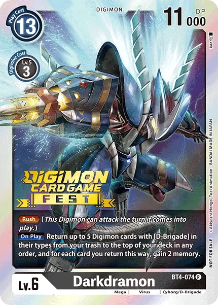 Darkdramon &mdash; Digimon Card Game card