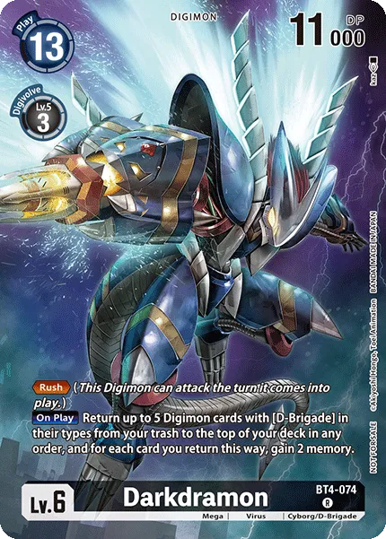 Darkdramon &mdash; Digimon Card Game card