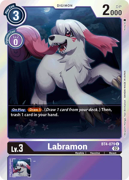 Labramon &mdash; Digimon Card Game card