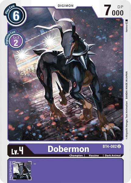 Dobermon &mdash; Digimon Card Game card