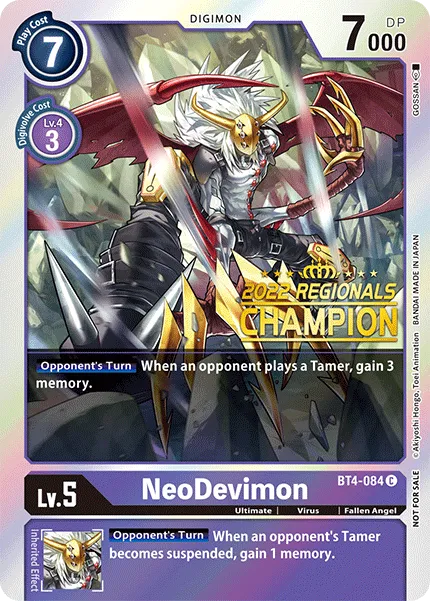 NeoDevimon &mdash; Digimon Card Game card