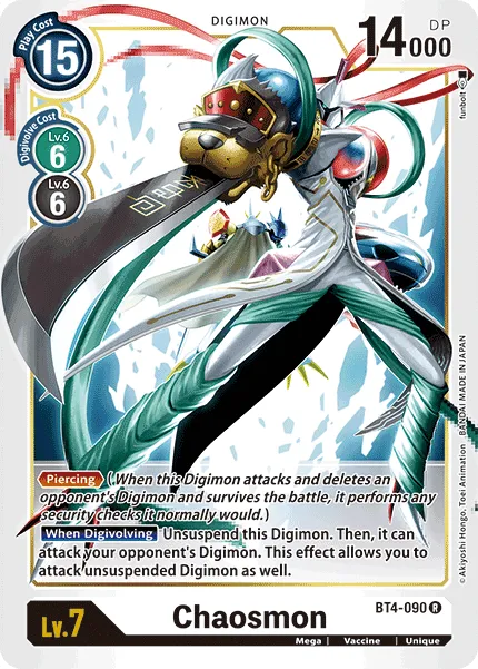 Chaosmon &mdash; Digimon Card Game card
