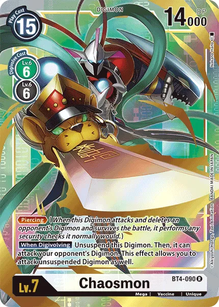 Chaosmon &mdash; Digimon Card Game card