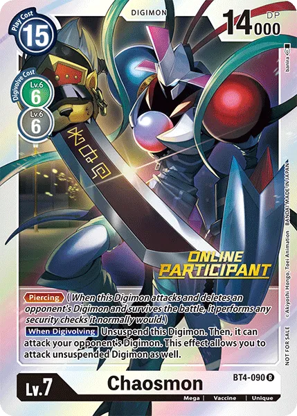 Chaosmon &mdash; Digimon Card Game card