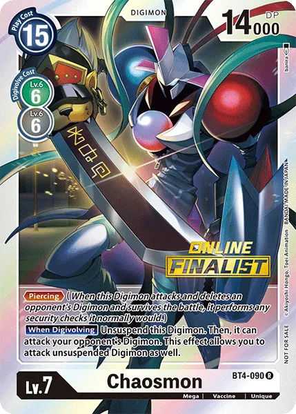 Chaosmon &mdash; Digimon Card Game card