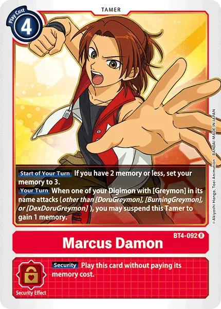Marcus Damon &mdash; Digimon Card Game card