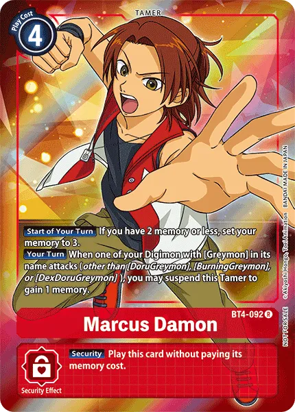 Marcus Damon &mdash; Digimon Card Game card