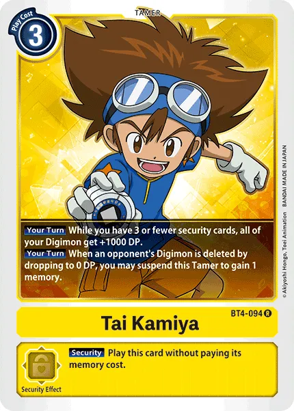Tai Kamiya &mdash; Digimon Card Game card