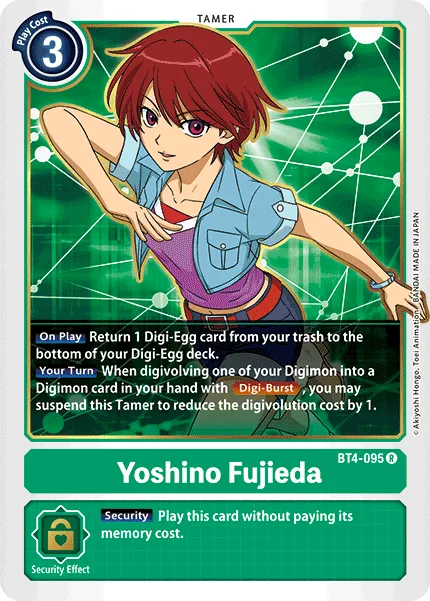 Yoshino Fujieda &mdash; Digimon Card Game card