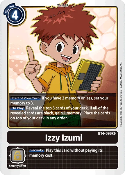 Izzy Izumi &mdash; Digimon Card Game card