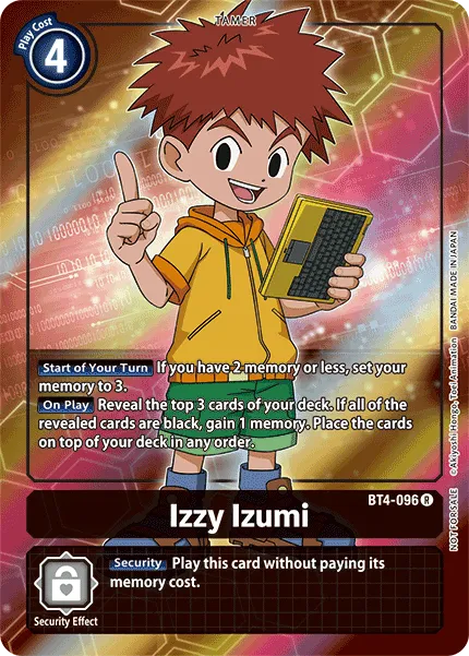 Izzy Izumi &mdash; Digimon Card Game card