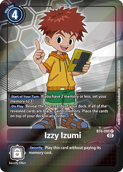 Izzy Izumi &mdash; Digimon Card Game card