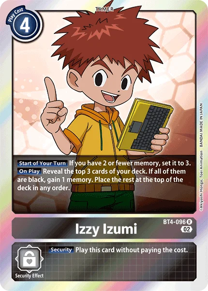 Izzy Izumi &mdash; Digimon Card Game card