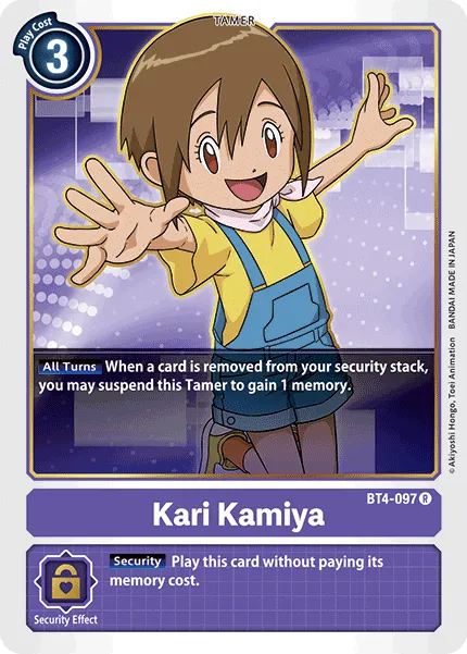 Kari Kamiya &mdash; Digimon Card Game card