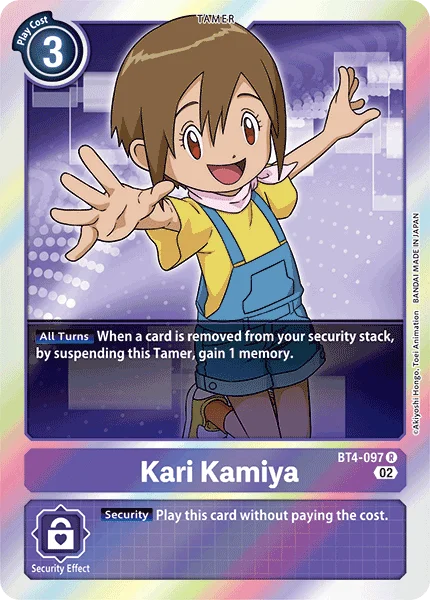 Kari Kamiya &mdash; Digimon Card Game card