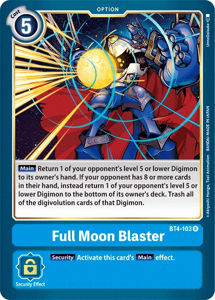 Full Moon Blaster &mdash; Digimon Card Game card