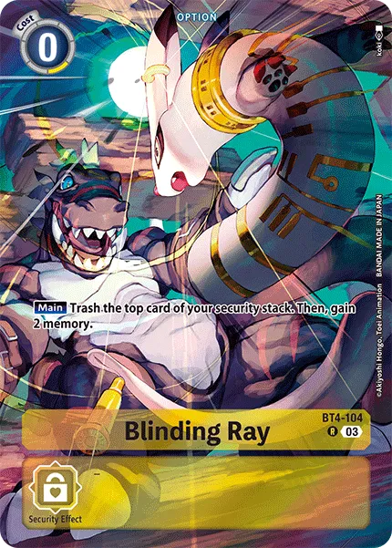 Blinding Ray &mdash; Digimon Card Game card