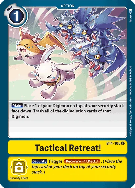 Tactical Retreat! &mdash; Digimon Card Game card