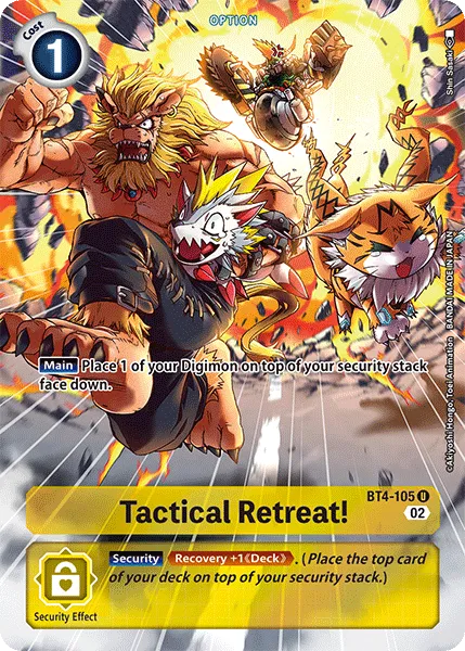 Tactical Retreat! &mdash; Digimon Card Game card