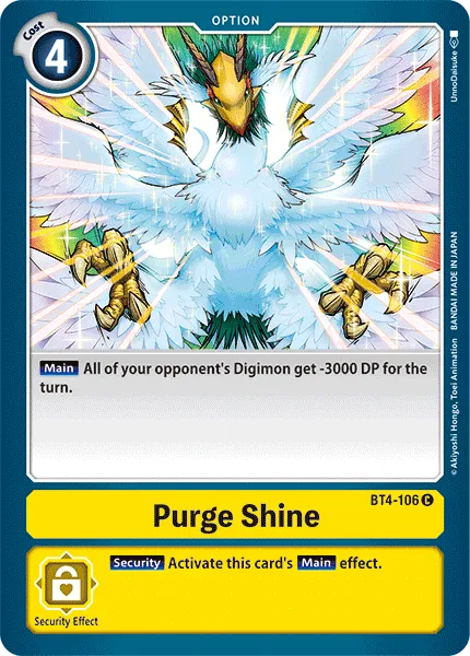 Purge Shine &mdash; Digimon Card Game card