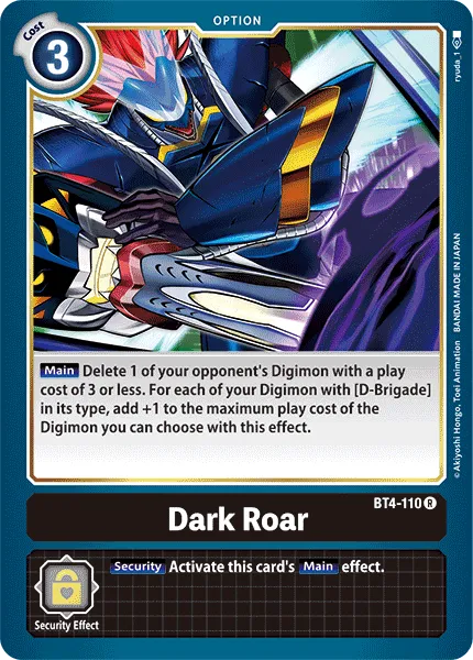 Dark Roar &mdash; Digimon Card Game card