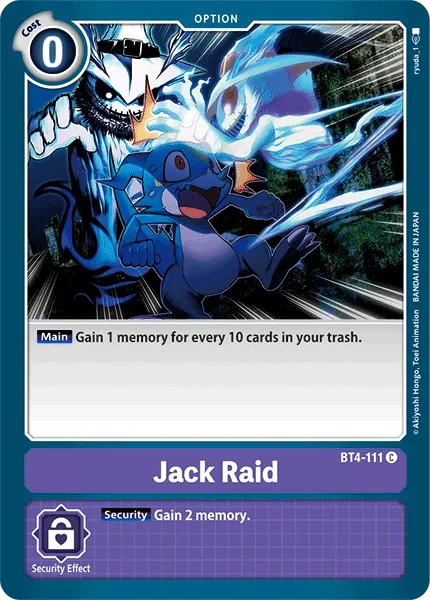 Jack Raid &mdash; Digimon Card Game card