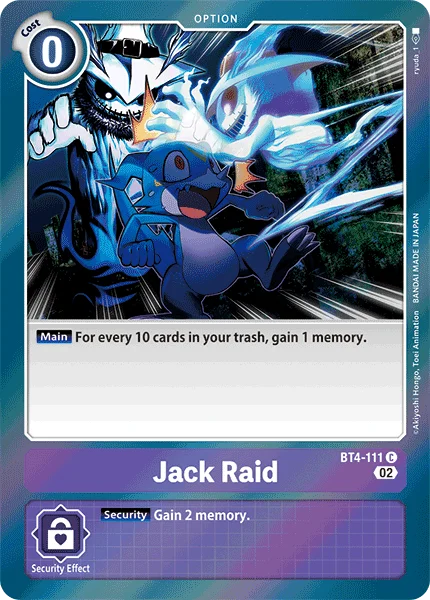 Jack Raid &mdash; Digimon Card Game card