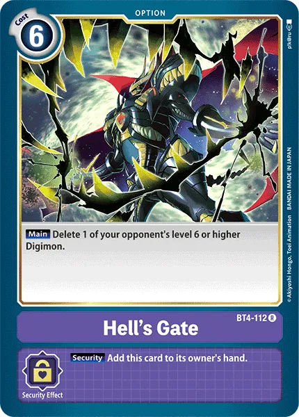 Hell’s Gate &mdash; Digimon Card Game card