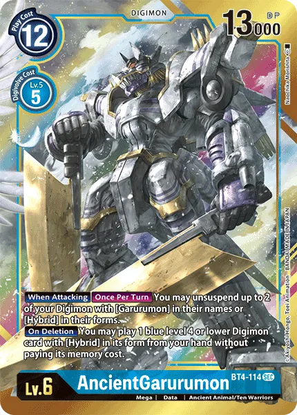 AncientGarurumon &mdash; Digimon Card Game card