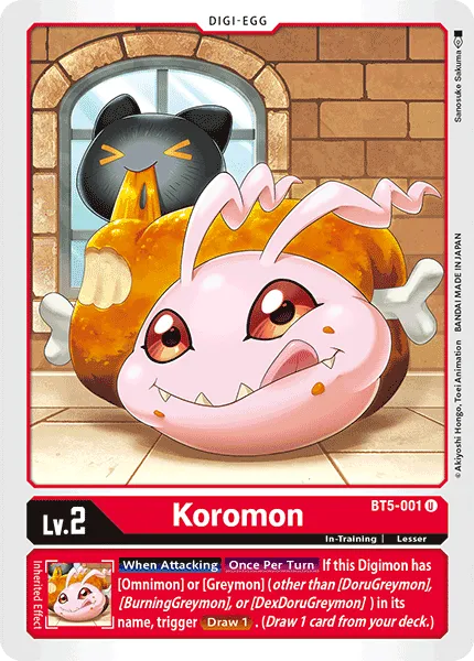 Koromon &mdash; Digimon Card Game card