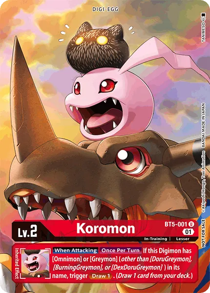 Koromon &mdash; Digimon Card Game card