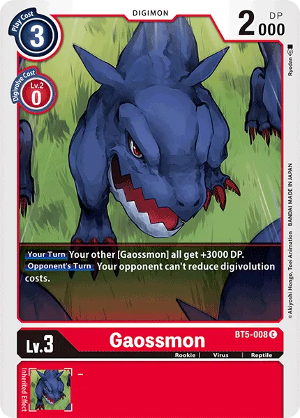 Gaossmon &mdash; Digimon Card Game card