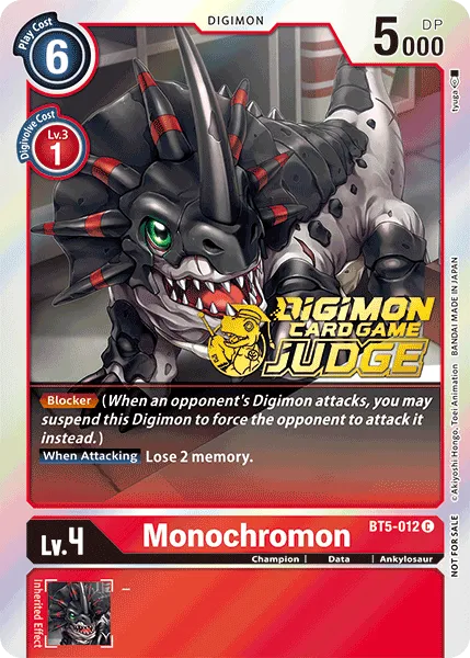 Monochromon &mdash; Digimon Card Game card