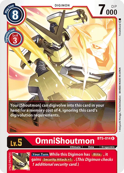 OmniShoutmon &mdash; Digimon Card Game card