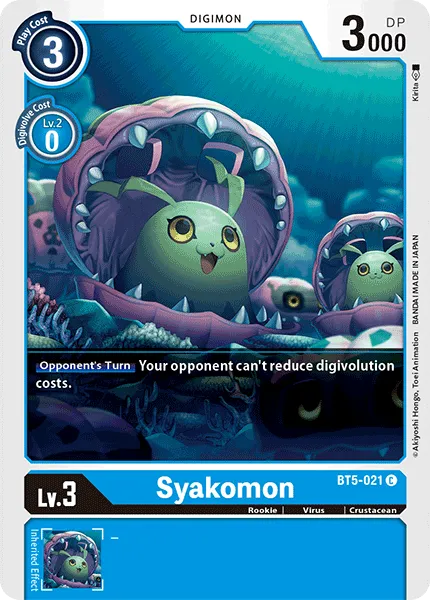 Syakomon &mdash; Digimon Card Game card