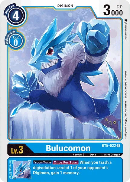 Bulucomon &mdash; Digimon Card Game card