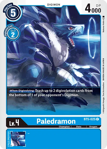 Paledramon &mdash; Digimon Card Game card