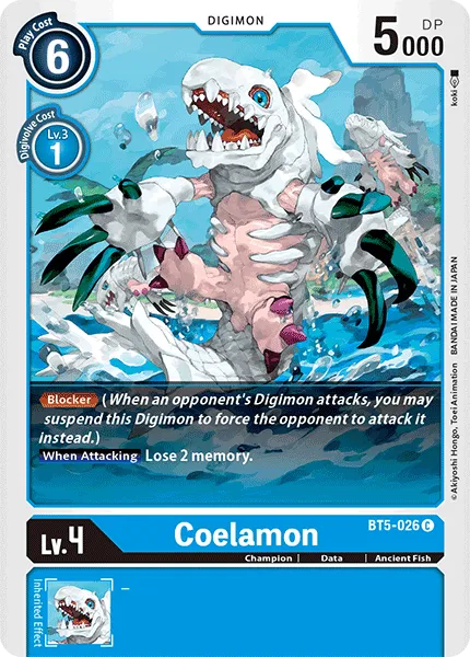 Coelamon &mdash; Digimon Card Game card