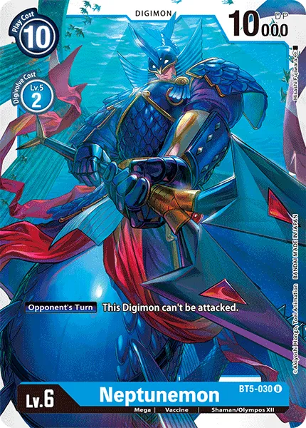 Neptunemon &mdash; Digimon Card Game card
