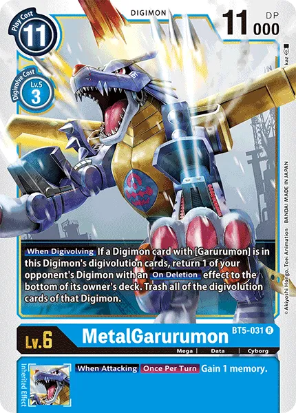 MetalGarurumon &mdash; Digimon Card Game card